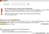 Das Presseportal geht online. 