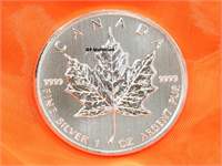 1 Unze Silbermünze Maple leaf Kanada