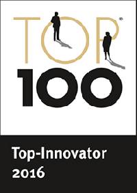 HOBART Geschäftsführer Axel Beck (3.v.l.) und Silvio Koch (1.v.l.) freuen sich über die Auszeichnung ‚TOP100 des Mittelstandes‘, den sie erneut von Ranga Yogeshwar überreicht bekommen haben. Quelle: K