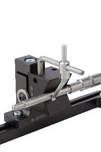 Set für optische Messtechnik und Multisensorik mit Dreibackenfutter, Präzisionsschraubstock, Reitstock, Prisma und umfangreichem Zubehör