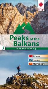 Wanderkarte Peaks of the Balkan