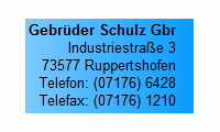 Firmenlogo - Gebrüder Schulz Metallverarbeitung